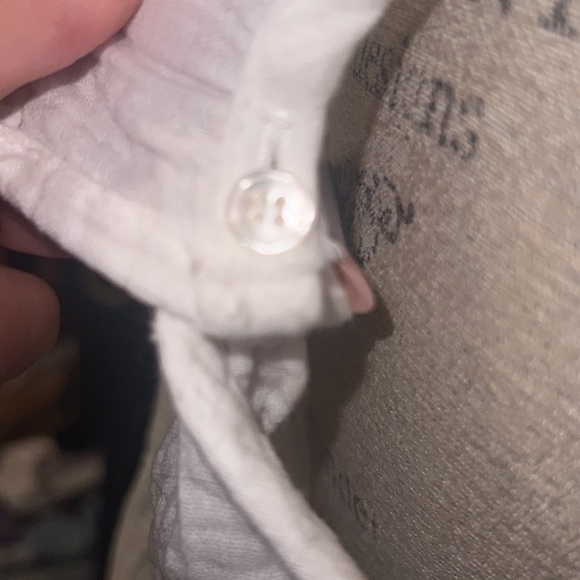 P cill with love white flutter sleeve sleeveless tank dainty shirt small women’s - Picture 6 of 7